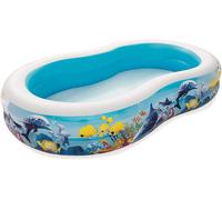 Inflatable Pool Bestway Large Oval Family Pool Sea Ground, 262 x 157 x 46 cm