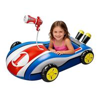 Inflatable Pool Car Float - PVC Cartoon Riding Toy Water Squirter Spray Interactive Summer Play 105x85cm Lightweight Portable Design Outdoor Activity Backyard Seaside Amusement Park Use | Kids Fun Ent