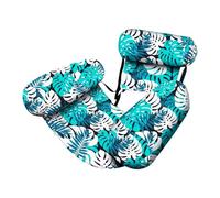 Inflatable Pool Chair, Pool Chair Floats for Adults - Heavy Duty Floating Chair Lounger for Pool, Beach, Lake & Summer Parties - Blow Up Water Float Seat (Green)