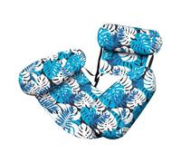 Inflatable Pool Chair, Pool Chair Floats for Adults - Heavy Duty Floating Chair Lounger for Pool, Beach, Lake & Summer Parties - Blow Up Water Float Seat (Blue)