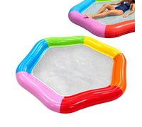 Inflatable Pool Float, 2 Person PVC Leak-Proof Portable Hexagon Swimming Chair Pool Saddle Lounger, Suitable for Lake, Rivers, Parks, Garden, Holidays and Parties