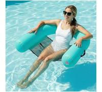 Inflatable Pool Float Chair for Adults Floating Lounger Heavy Duty Water Hammock Outdoor Foldable Seat Suitable for Boat Swimming Pool Party Lake River Beach（1 Pack）