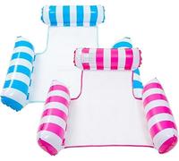 Inflatable Pool Float Hammock Sofa Lounger for Adults, inflatable pool lounger, inflatable lounger,Pool Inflatables for Adults & Pool Hammock Floats,Swimming Pool Toys & Pool Floats Chair 2PCS