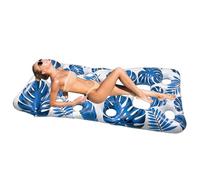 Inflatable Pool Float - Inflatable with Headrest for Pond | Large Floating Bed for Beach Swimming Pool Water Park and Garden