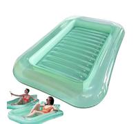 Inflatable Pool Float | Lake Floats for Adults | Thickened Bed Chair with Adjustable Headrest Support Ergonomic Curved Design for Poolside Summer Beach Lake Backyard Camping Party Outdoor Travel