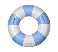 Inflatable Pool Floatie - Striped Anti Roll Design, Durable PVC Construction, Secure Grip Handles, swimming leisure recreation gear | Summer Beach Lake Water Play Accessory For Adults Vacation Party