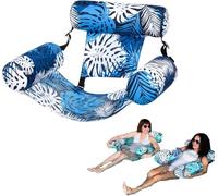 Inflatable Pool Floats Adult, Inflatable Pool Lounge Chairs, Floaties for Adults Heavy Duty, Flotadores para Adultos (blue)