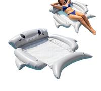 Inflatable Pool Floats, Foldable Floating Beds, Professional Floating Rafts 120x125x20cm for Outdoor Beach Lake Water Park Yard Garden Pond Birthday Party Summer Hardware Gear Reliable Support Care