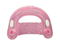 Inflatable Pool Floats for Adult Kids, Float Chairs with Cupholders and Handles Pool Lounges Water Mattresses(Rose Gold)