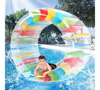 Inflatable Pool Floats for Kids,120CM Swimming Float Inflatable for Boys and Girls, Summer Inflatable Water Wheel, Inflatable Coloured Water Roller Roller Float,Summer Pool Toys for Beach Pool Party