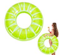 Inflatable Pool Floats - Fruit Tube Rings, Swim Tubes Floaties Toys | Beach Swimming Party Best for Summer Inflatable Kids Large Orange Lime Ring Float Portable and Inflatables Rubber Decorations