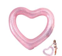 Inflatable Pool Floats - Heart Shaped Pool Floating Lounger Tube,Water Fun Heart Float Summer Swimming Tube for Hen Party
