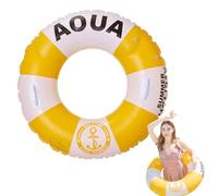 Inflatable Pool Floats,Ring Pool Float Life Preserver Ring With Handle | Thickened British Style Swimming Tubes for, Adult, Men, Beach