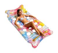 Inflatable Pool Floats, Sequined Bow Floating Rafts, Premium Foldable Pool Float Lake Water Lounger, Stylish Comfortable Gear for Outdoor Backyard Garden Yard Patio Beach Summer Swimming