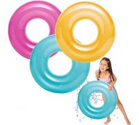 Inflatable Pool Floats Swimming Rings Tubes for Kids Adults,3pcs Kids Rubber Ring for Swimming,Inflatable Wheel Pool Tube Raft Swim Ring Floaties for Kids Swimming Pool Summer Beach Water Party