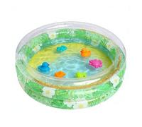 Inflatable Pool for Kids - Large Flower Sequin Summer - Thickened Inflatable Kids Pool - for Indoor Outdoor Home Living Room Bedroom Backyard Garden Lawn Park Beach Ground