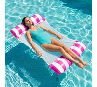 Inflatable Pool Hammock | Pool Float Chair | Adult Water Lounge | Pink