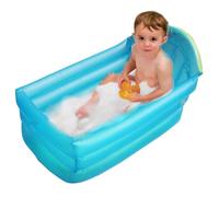 Inflatable Pool Leakproof PVC Kiddie Pool with Backrest, Foldable Insulation Blow Up Swimming for Baby, Toddler, Kids Garden Backyard Outdoor Summer Fun