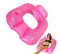 Inflatable Pool Lounger | Backrest Relaxing Bed Square Raft | Inflatable Pool Float for Adults | for the Lake, Garden, Swimming Pool Edge, River, Men, Women and