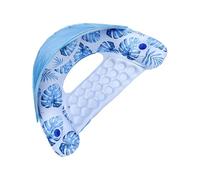 Inflatable Pool Lounger - Floating Water Float, Parasol Float Chair, Durable Float for Adults with Cup Holder, Summer Lake River Beach Fun, Perfect Outdoor Party Use