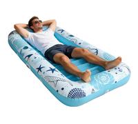 Inflatable Pool Lounger - Tanning Lounger with Drink Holder, Swimming Bed for Sunbathing for Adults, Comfortable Floating Loungers for Holidays for Two and Family | Summer Pools Beach Lake