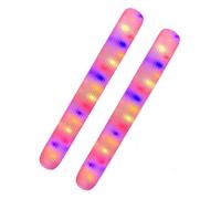 Inflatable Pool Noodles for Adults 2 Pack Giant Water Games Outdoor Bright Colorful Light Built-in for Women Men Swimming Beach Lake Party