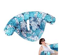 Inflatable Pool Raft For Adults - 73.6x45.7cm Blow Up Noodle Lounger | Pool Float With Backrest For River Lake Swimming Beach Outdoor Games Summer Vacation Travel Relaxing Water Sports Accessories