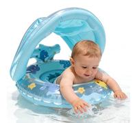 Inflatable Pool Rafts,Portable Inflatable With Canopy - Outdoor Summer Toy Children Floaters | Suitable For Lake Outside The Backyard Holiday Travel Party And Summer