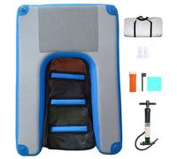 Inflatable Pool Ramps for Dogs, Includes Pump/Rope/Repair Kit, Portable Water Exit Solution for Swimming Pools/Lakeside/Boat/Dock Use