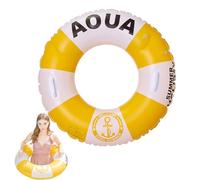 Inflatable Pool Ring,Ring Pool Float Life Preserver With Handle | Thickening Tubes, British Style Swimming Tubes for Beach, Women, Men
