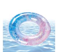 Inflatable Pool Rings, Leak-proof Colour Gradient Glitter Summer, Pool Swimming Rings for Beach Games, Water Party, Festive Gathering, Stag Night and Pool Party