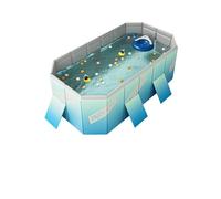 Inflatable Pool Swimming Pool Foldable Frame Paddling Pools Thickened Wear-Resistant Outdoor Non-Inflatable Summer Water Game For Family(Dark Khaki)
