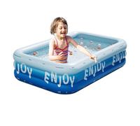 inflatable pool - swimming pool | kiddie pools | Rectangular swimming pond | Inflatable pond for Kids and Adults | Rectangular UV Resistant Tube Water Accessories for Beach Summer Backyard Activities