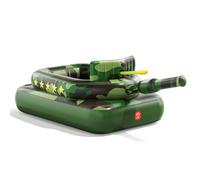 Inflatable Pool Tank Float with Water Cannon - Durable Pool Toy, Air-Cushioned Seat, Long Hose Water Gun, Heavy-Duty Bottom - Pool Floats for Adults Battle Fun
