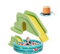 Inflatable Pool Water Slide - Backyard Splash Ramp, Toy | Colorful Outdoor Soaker Ride, Kid-Friendly Aqua Activity, Durable Blow-Up Structure, Floating Slide for Family Water Play