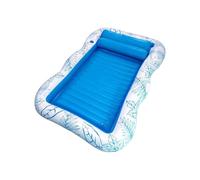 Inflatable Pool - with Cup Holder - Inflatable Tanning Bed | for Swim Beach River Lake Outdoor Backyard Deck Patio Garden Home Party