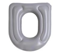 Inflatable Portable Raised Seat with Base for Bathroom Comfort and Elevated Support PVC Booster Stool for Bathroom and Convenience (Grey, 41X37cm)