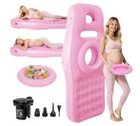 Inflatable Pregnancy Pillow with Belly & Head Hole, Prone Pregnancy Pillow for Stomach Sleepers, Belly Pillow Pregnancy Mattress for Pregnant Women, Maternity airbed Pool Float for Tummy Massage