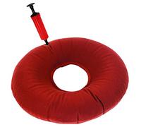 Inflatable Pressure Relief Ring Donut Support Cushion. Comfort & Posture, Ideal for Travel. Helps Relieve Back, Hip, Pregnancy, Post Pregnancy Pain & Discomfort. Distributes Weight Evenly. Maroon