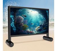 Inflatable Projector Screen, 11ft PVC Upgraded Inflatable Movie Screen Outdoor Airtight Design with 600W Air Pump for Outdoor/Indoor - Does Not Require Continuous Inflation