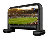 Inflatable Projector Screen, Airtight Outdoor Movie Screen for Backyard Garden Parties, Supports Front & Rear Projection, Ideal for Sports Nights & Family Gatherings