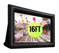 Inflatable Projector Screen with Blower, Double-Sided HD Projection for Outdoor Backyard Parties, Home Theater, and Travel