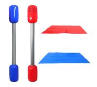 Inflatable Pugil Sticks, Gladiator Game Duel Sticks Set, Children’s Interactive Game Opposite Sticks with Mats for Kids Adults Party Beach Outdoor Games Water Playground