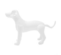 Inflatable PVC Dog Mannequin for Pet For Clothing Retail Display Stable Base and Bendable Legs for Effective Visual Merchandising (White)