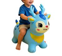 Inflatable PVC Rubber Kids Jumping Animal - Riding Jumping Horse | Jumping Toy for Balance Training | for Indoor Outdoor & Nursery
