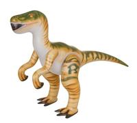 Inflatable Raptor Dinosaur Toy - Giant Blow-Up Jurassic Decoration for Kids, Dino Room Decor, Dinosaur Birthday Party Decoration & Outdoor Play