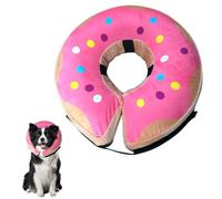 Inflatable Recovery Collar for Dogs and Cats After Surgery - Washable Protective Cone Alternative with Quick Release and Adjustable Fit, Prevents Licking Wound Biting Stitches (Pink, L)