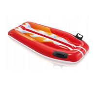 Inflatable Red Surfboard Body Board Boogie Board Lilo Airbed Pool Float 112cm