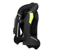 Inflatable Reflective Motorcycle Airbag Vest, Breathable Adjustable Reusable Motocross Armor Protective Gear for Men Women, Top Choice for Cycling Safety Gifts,Black,3XL