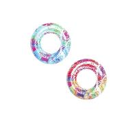 Inflatable Ring - Bestway - Φ80x24 cm - Multicolor - Handles - Suitable from 10 years old